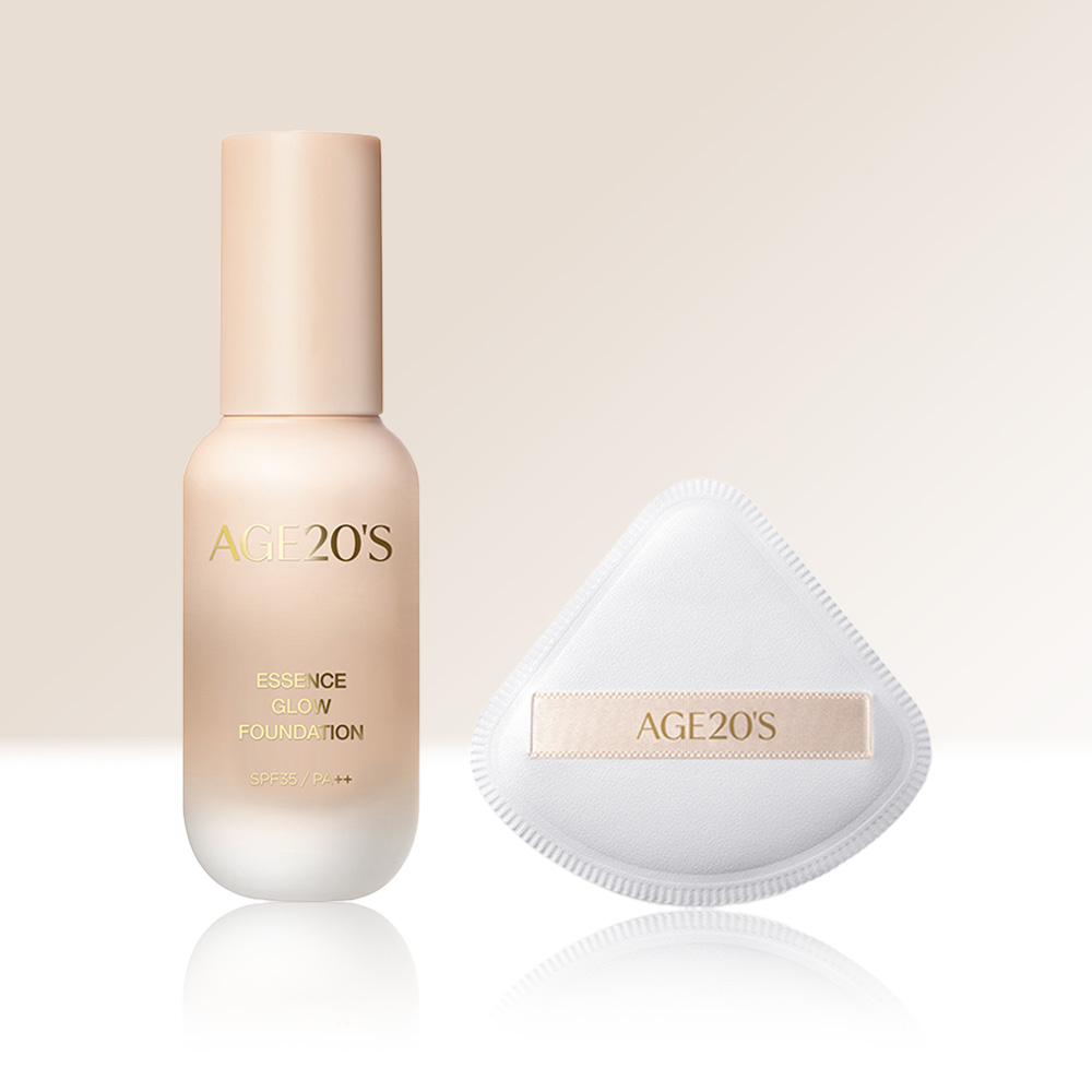 에이지투웨니스 에센스 글로우 파운데이션 30ml + 삼각 빅 퍼프 (SPF35, PA++) : AGE20S 에이지투웨니스