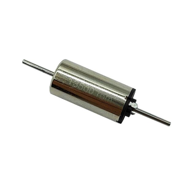 0816 이중 축 마이크로 모터 8mm 12 볼트 13500 RPM 할로우 컵 고속 강한 자석 1mm 직경 샤프트 : 라클스토어
