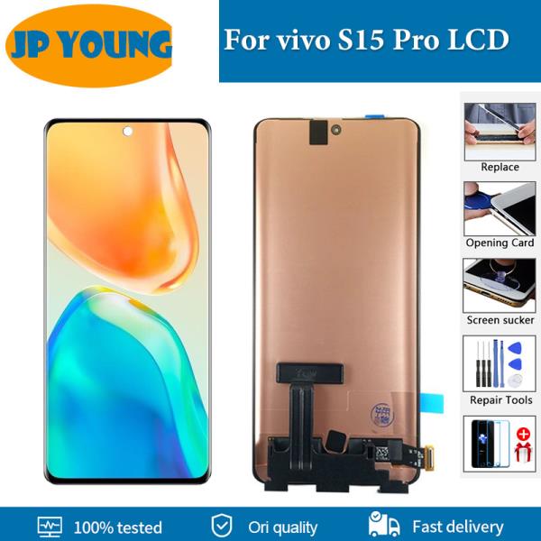정품 AMOLED LCD 디스플레이 스크린 터치 패널 디지타이저, vivo S15 Pro V2207A 용 교체 부품, 6.56 인치 : 히비마켓스