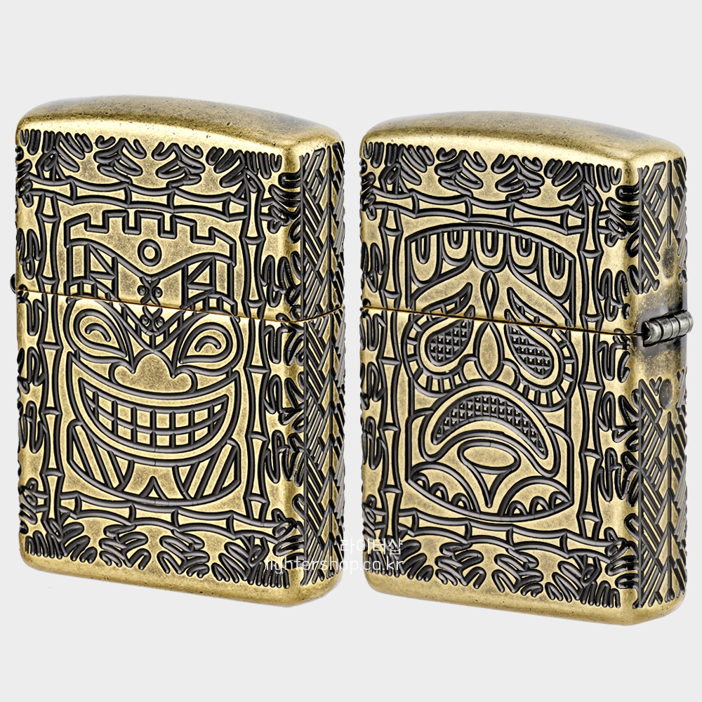 지포라이터샵 Zippo Armor Tiki 46314 아머 티키 : 라이터샵