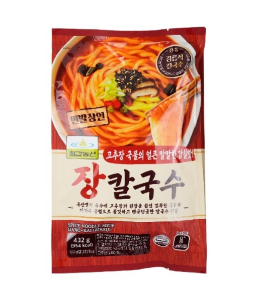 칠갑농산 면발장인 강릉식 장칼국수 432g : 한걸음식