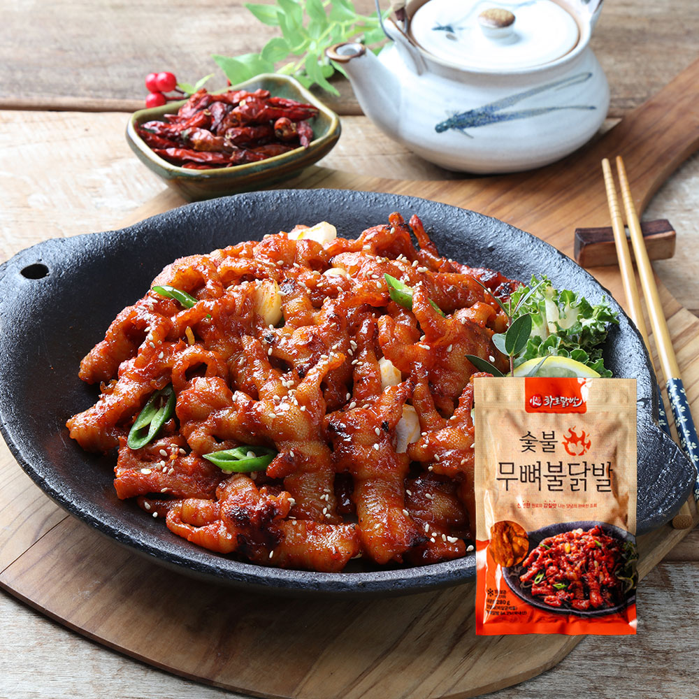 숯불 무뼈 불닭발 280g 매운닭발 : 피에이미트마켓