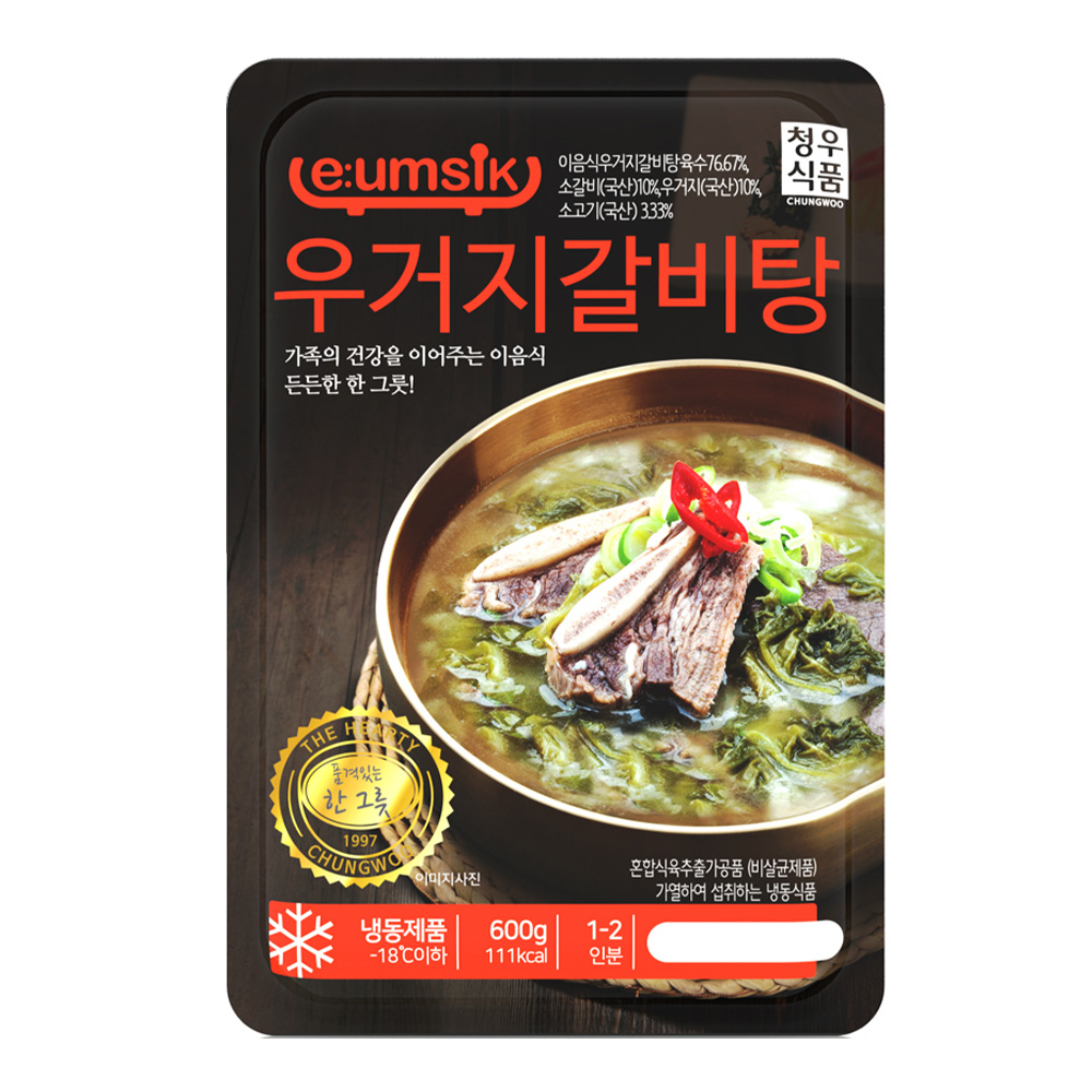 청우식품 이음식 우거지 갈비탕 600g : 푸드뱅크주식회사