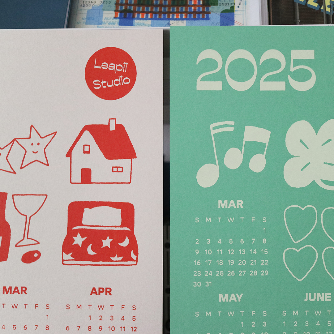 2025 Silkscreen Calendar, 3종, 리피스튜디오 : KioskKiosk