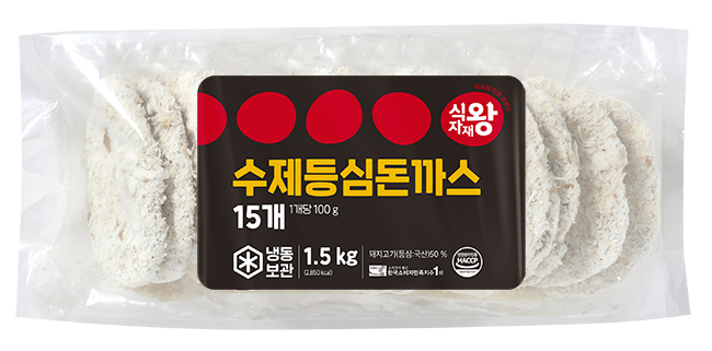 식자재왕 수제등심돈까스 100g,15개 총 1.5kg : 마니또 마켓