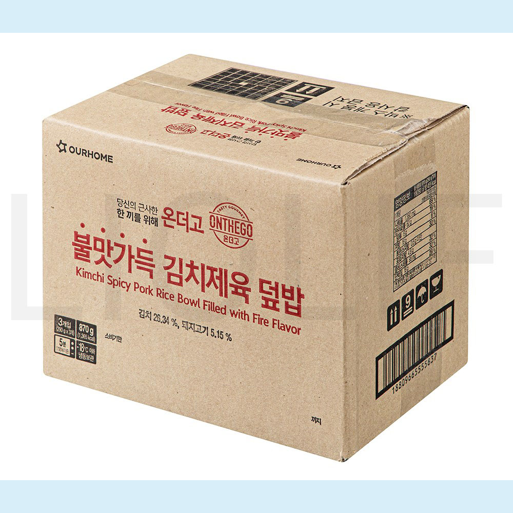 온더고 김치제육덮밥 (냉동) 3개 290g : SUPER SALE