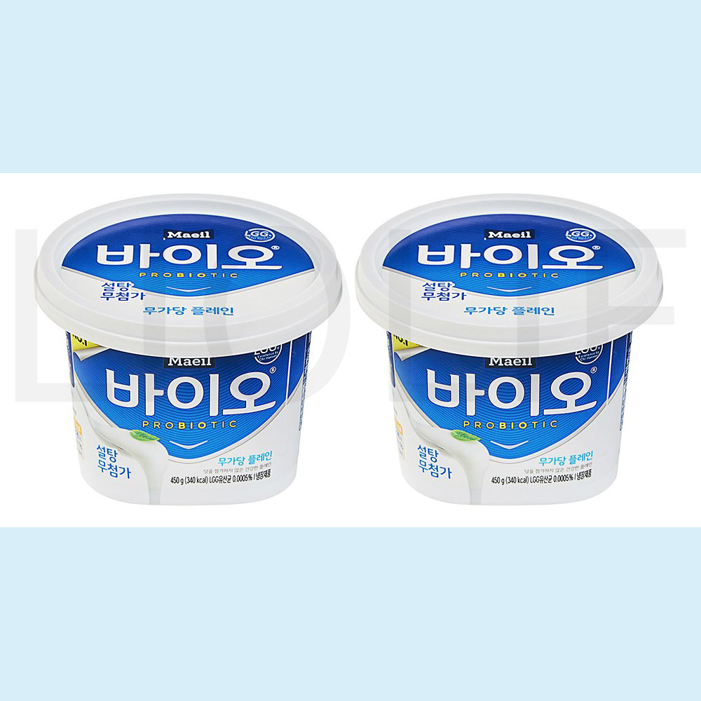 매일바이오 무가당 플레인 450g 2개 : SUPER SALE