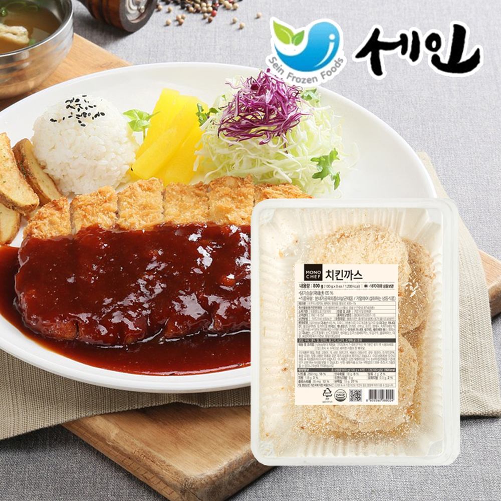 국내산 닭가슴살 치킨까스 800g : 세인냉동식품