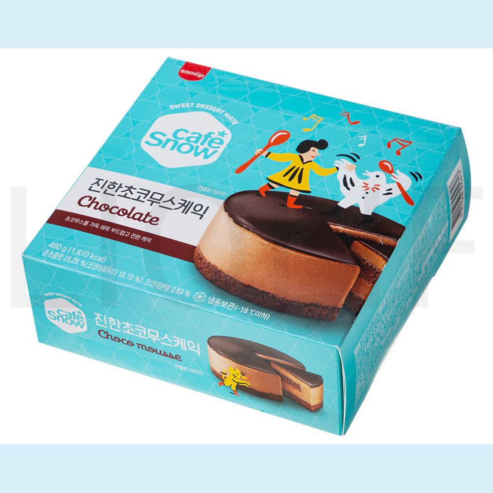 삼립 카페스노우 진한 초코 무스 케익 (냉동) 480g 1개 : SUPER SALE