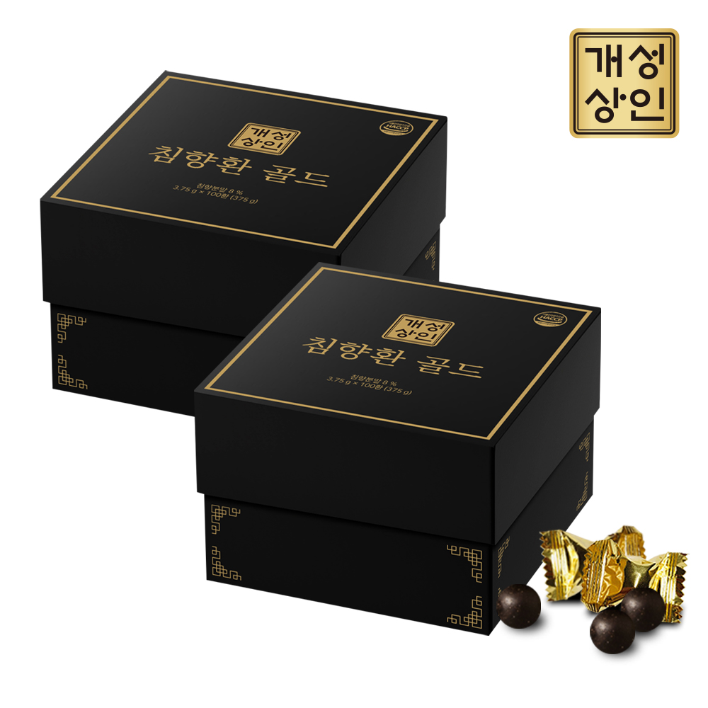 침향8% 개성상인 침향환 골드 100환 375g, 2개 : WHOLE Life