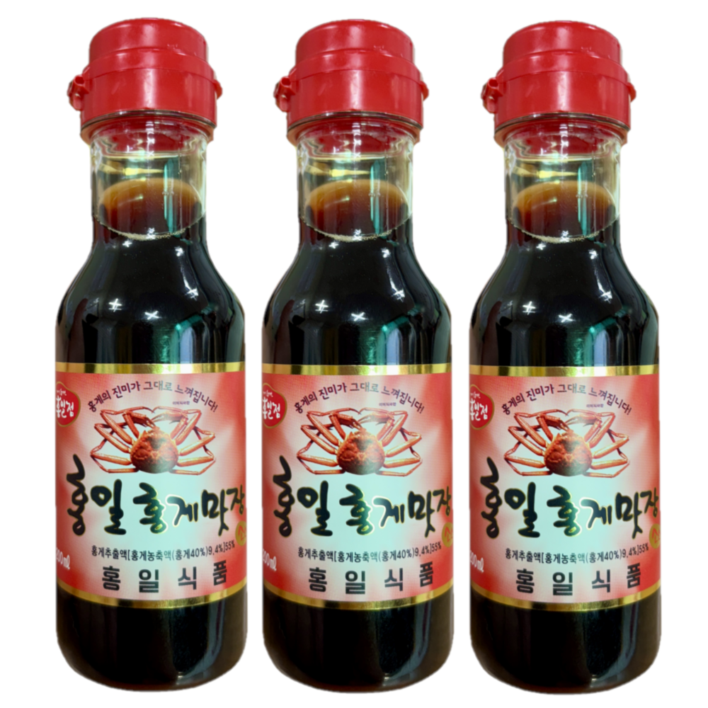 홍일식품 홍게맛장소스 200ml, 3개 : 주식회사 씨엠몰