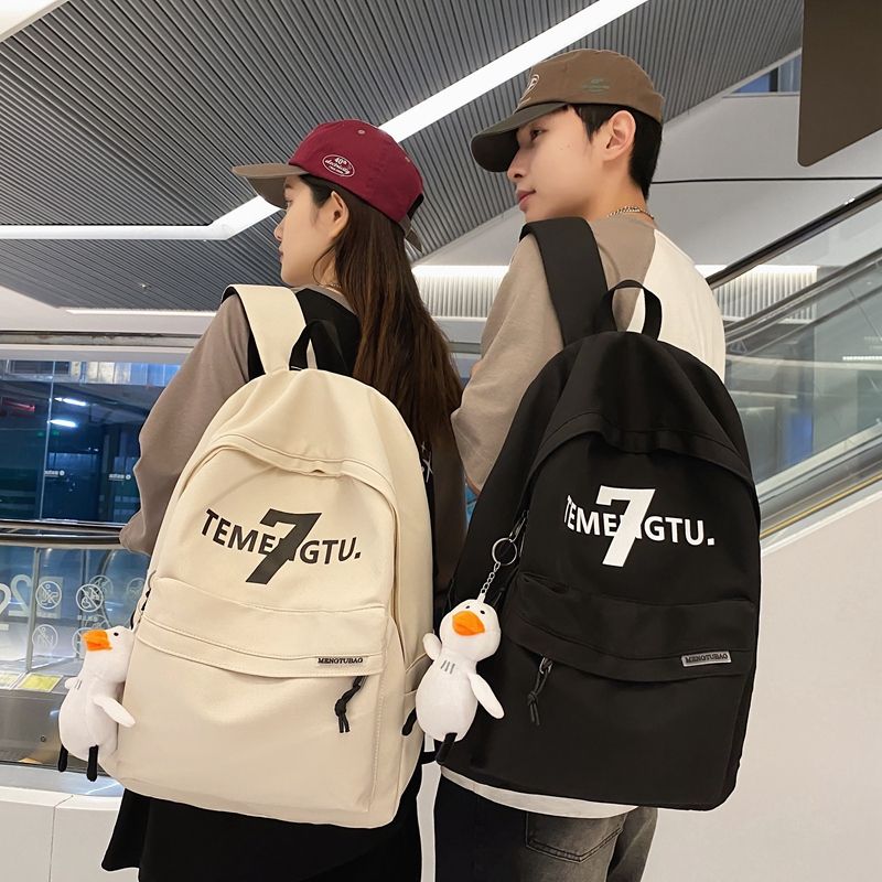 패션 대용량 커플 백팩 여행가방 학생 대학생 책가방+액세서리 : 주식회사 보지장안샵