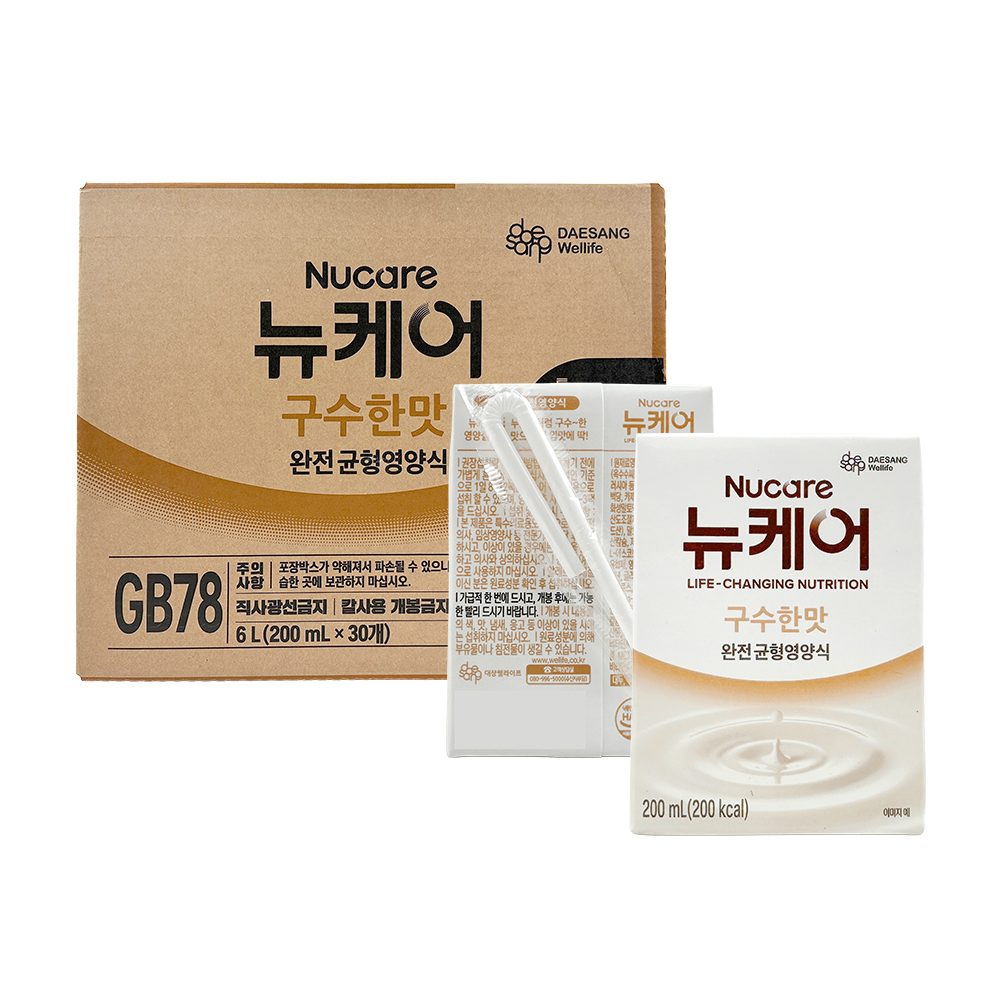 뉴케어 구수한맛 스마일팩 빨대 200ml x 30팩 : 유니드ON