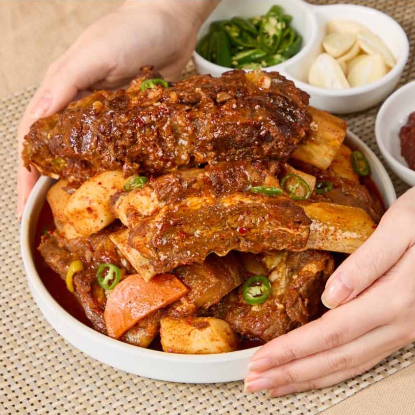 시골 대왕 소갈비찜 1.2kg 순한맛 매운맛 특대왕갈비찜 : 춘자네 장바구니