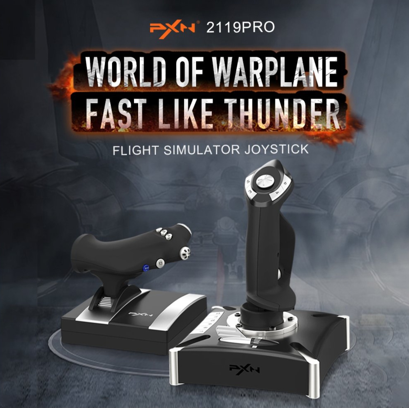 (해외배송)PXN 2119PRO FLIGHT SIMULATOR JOYSTICK / 플라이트 시뮬레이터 조이스틱 : 퍼브컴