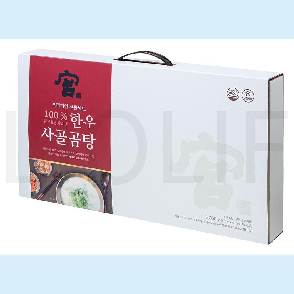 견우푸드궁 한우사골곰탕 프리미엄 선물세트 500g 6개 : SUPER SALE