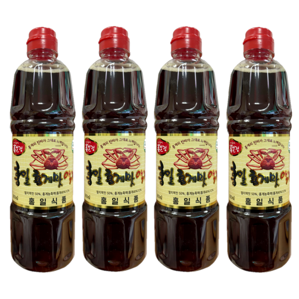 홍일식품 홍게맛 액젓 900ml, 4개 : 주식회사 씨엠몰