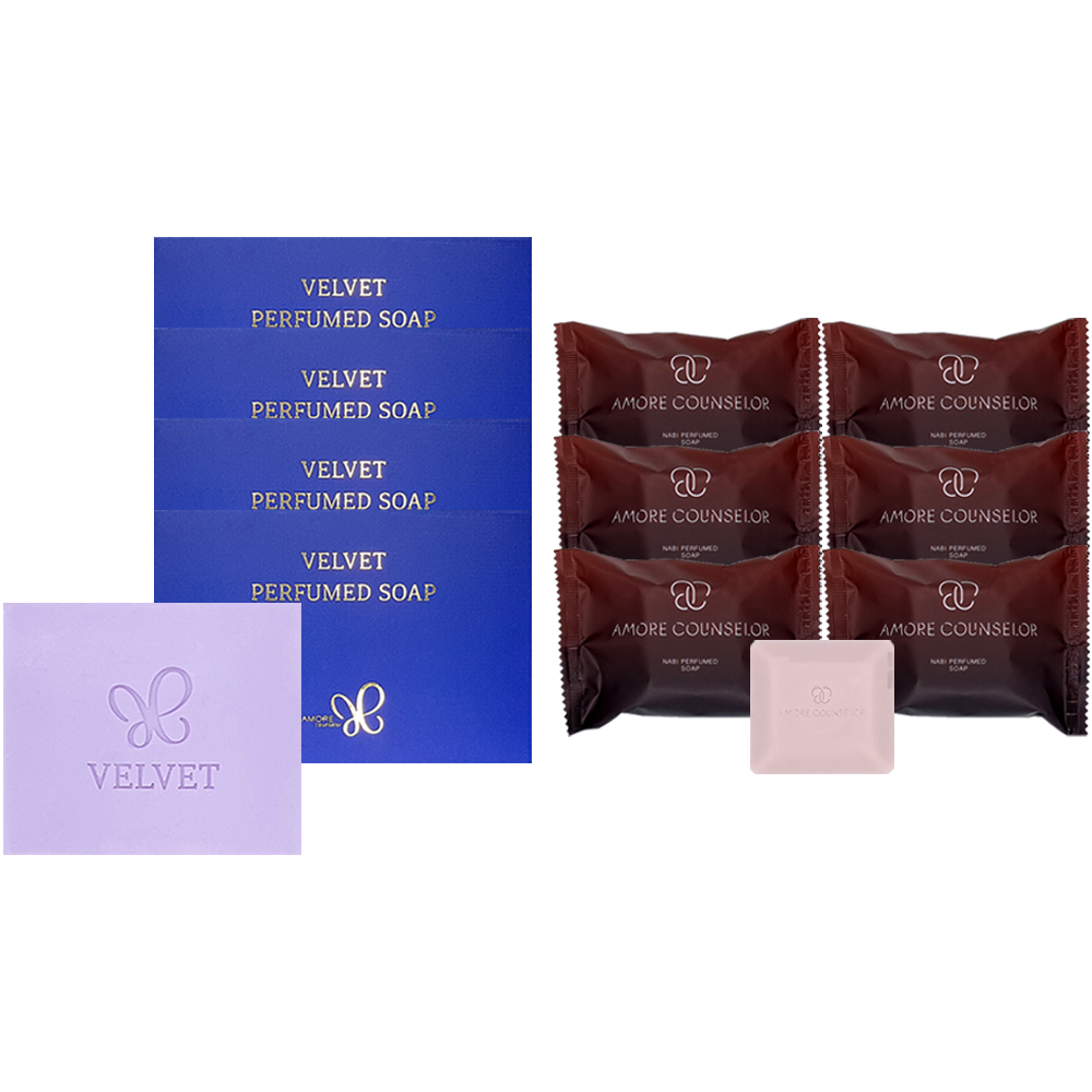벨벳 퍼퓸드 솝 80g 4개+아모레 카운셀러 비누 6개 세수 세안 헤라지일 : 까리뽕삼한뷰티