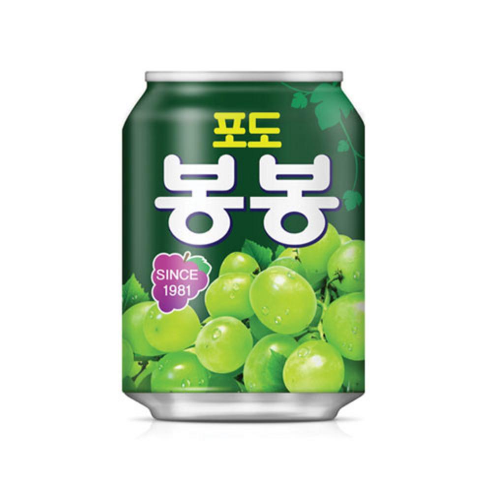 해태)포도봉봉(238mlX12캔) 과즙음료 포도과즙음료 포도음료 포도음료수 과일음료수 과일음료 포도주스 과일주스 캔음료 캔과일주스 : 디라이스