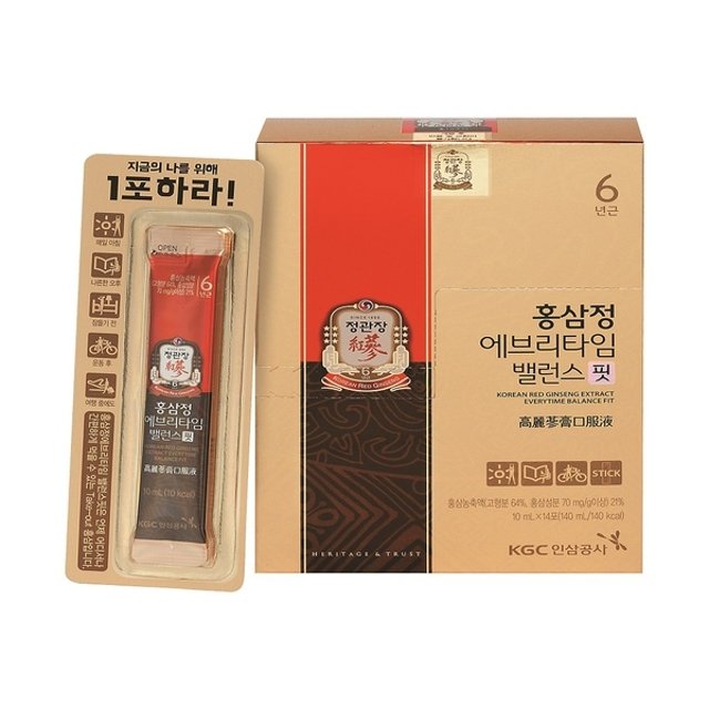정관장 홍삼정 에브리타임 밸런스 핏 10ml x 14포 : 구매대행 마트