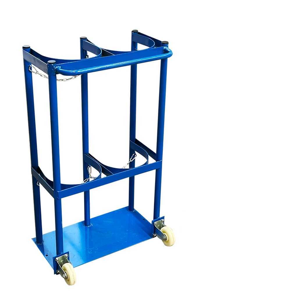 산소통 보관대 이동식 지지대 질소통 실린더 거치대 1. 40L 이중 병  파란색 24CM : 오엠마켓글로벌