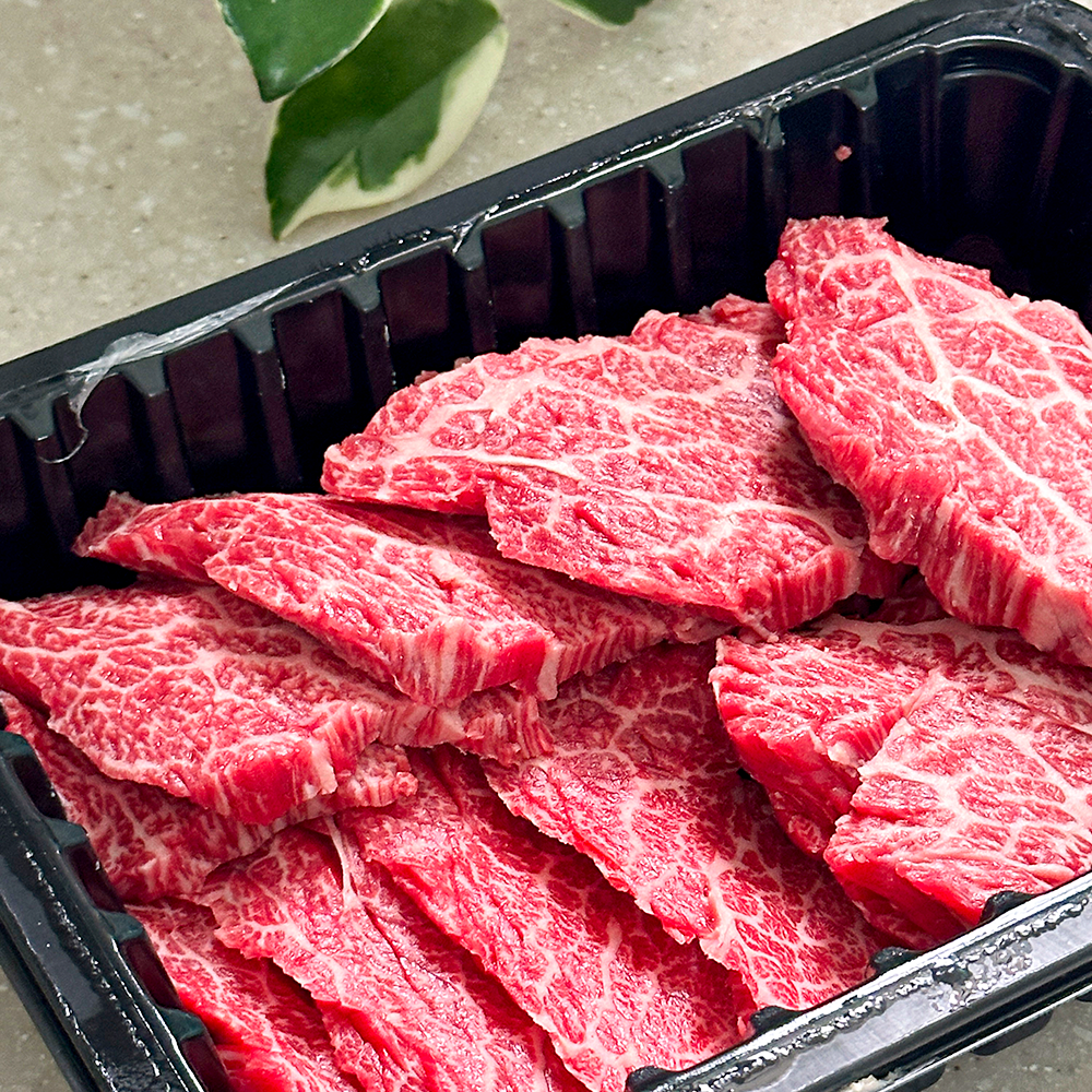 산청유기농한우 1등급 이상 본 갈빗살 500g : 산청유기농한우