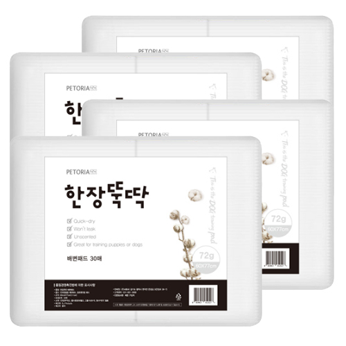 한장뚝딱 강아지패드 72g 120매 (30매) 대용량 : 하프 SHOP