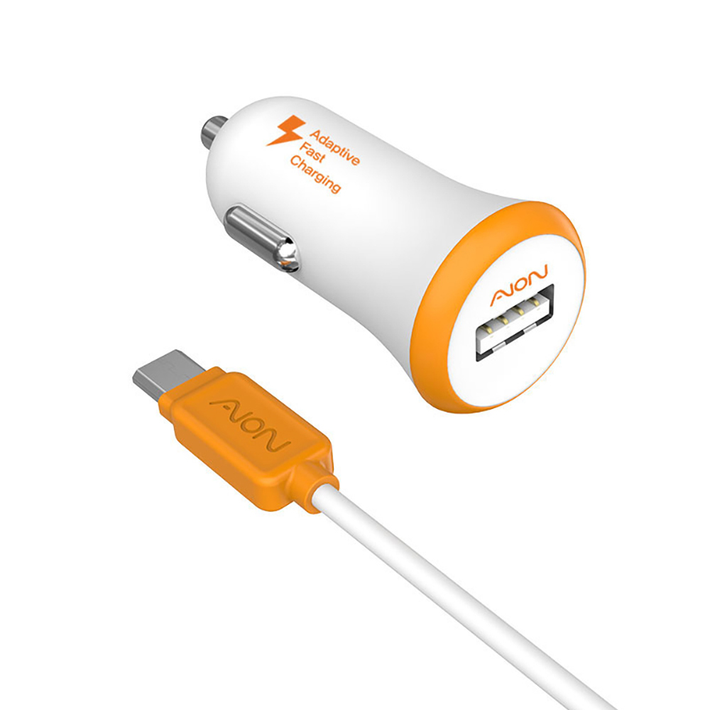 1+1 SK엠앤서비스 QC 3.0 차량용 충전기 USB 1포트 분리형 C타입 1m 케이블 : 아이커버