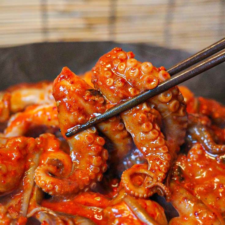 맵꾸미 양념 쭈꾸미 볶음 450g 캠핑 요리 : 맵꾸미