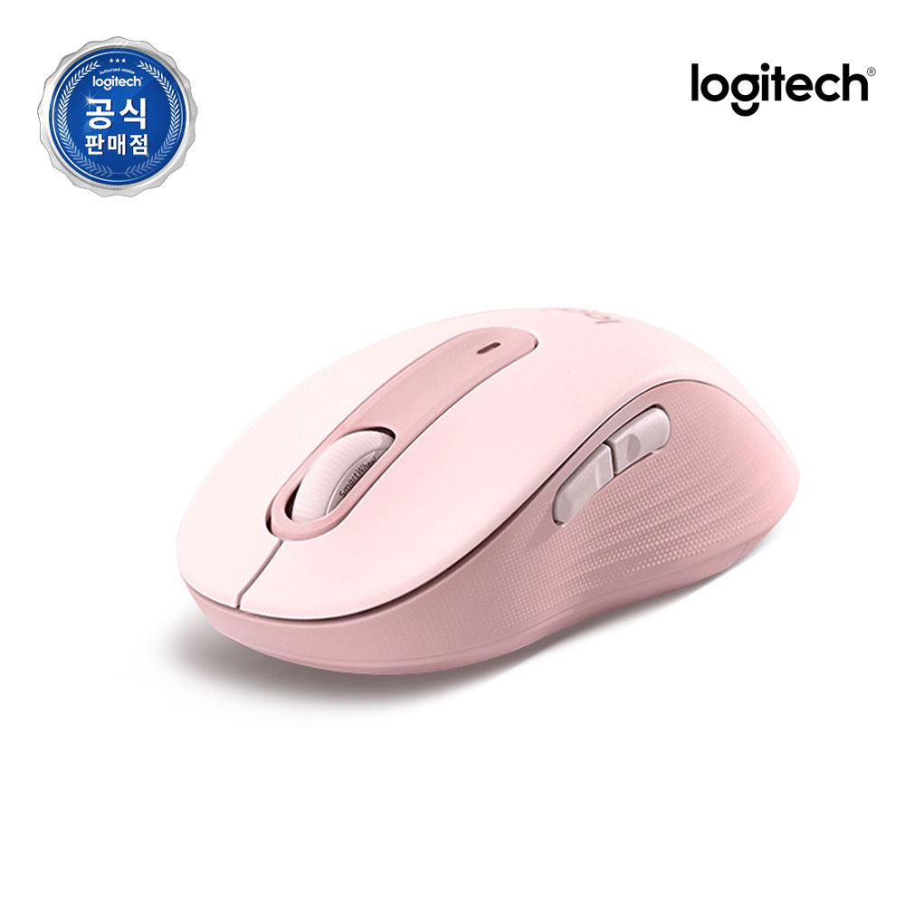 [N배송] 로지텍코리아 공식 로지텍 시그니처 M650 무소음 무선 마우스 로즈핑크 : 로지텍 공식온라인 스토어