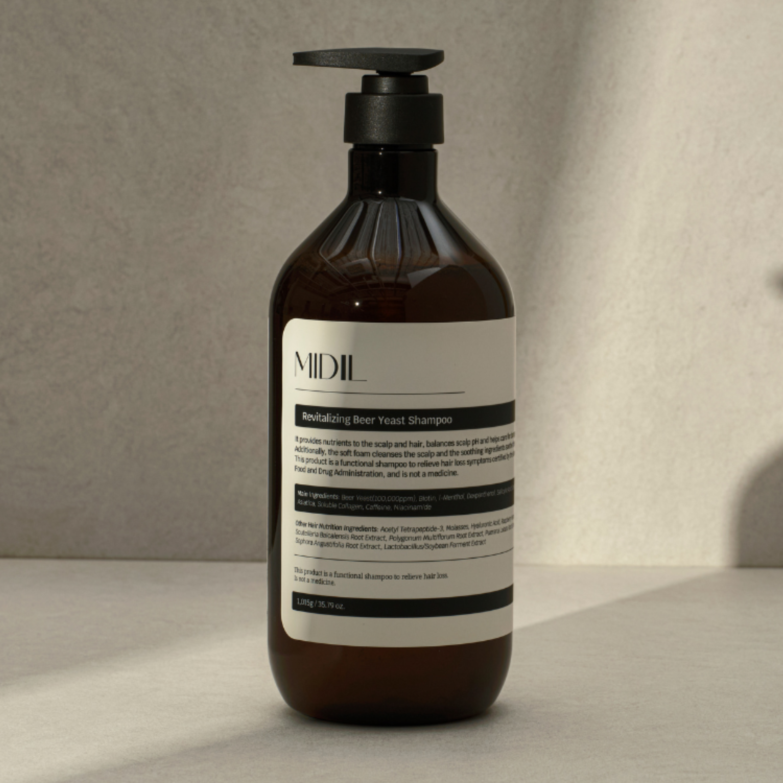 미디엘 독일산 맥주효모 대용량 단백질 탈모 샴푸 1015g : MIDIL