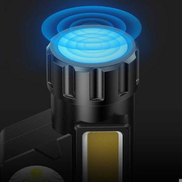 휴대용 미니 강력한 LED 헤드램프 USB 충전식 사냥 헤드라이트 방수 헤드 토치 테일 마그네틱 라이트 : 비엠비케이
