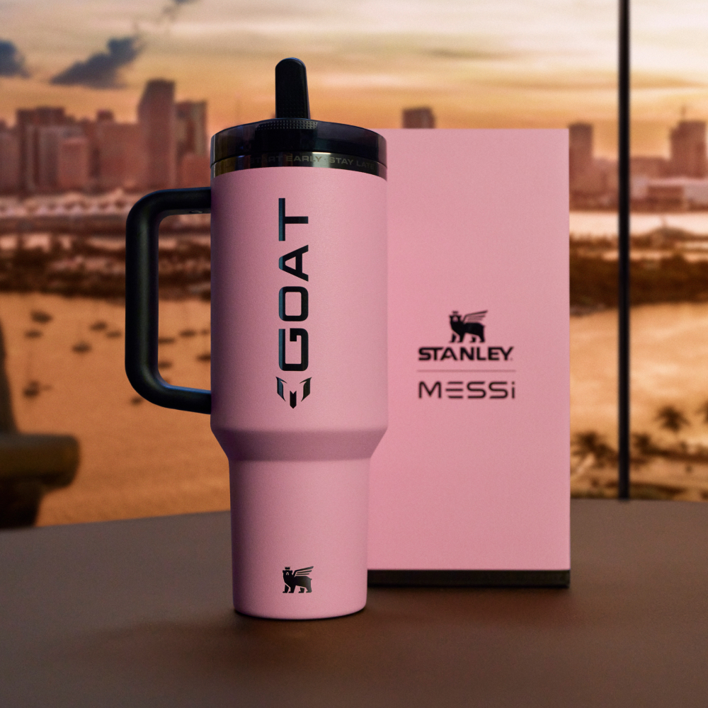 [MESSI X STANLEY] 퀜처 프로투어 플립 스트로 텀블러 1.18L 메시 고트 핑크 : 스탠리 코리아