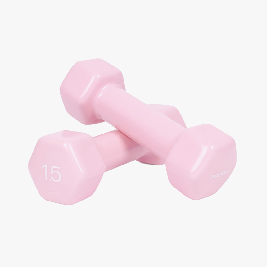 아이워너 뷰티 육각 덤벨 (파스텔핑크) 1.5kg (2개 1세트) /홈트레이닝 헬스용품 : 더스포츠샵