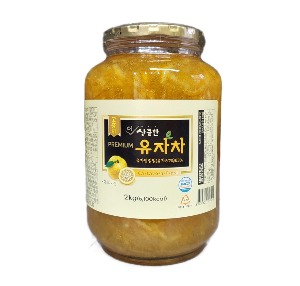 더 상큼한 프리미엄 레몬차 레몬청 2kg : 과일소담촌하남점