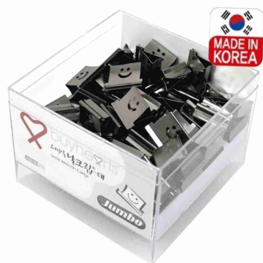 스마일 실버 날크립 대 60매 페이퍼클립 집게홀더 : 포트레인