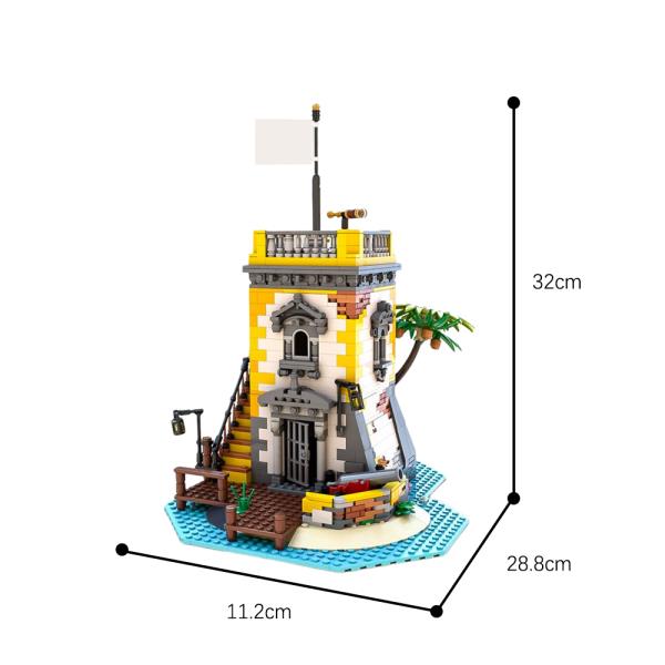 MOC 세이버 섬 안노 도미니 2021 빌딩 블록 세트 군인 해군 바라쿠다 베이 방어 해적 21322 DIY 벽돌 모델 장난감 : 한강무역상사29
