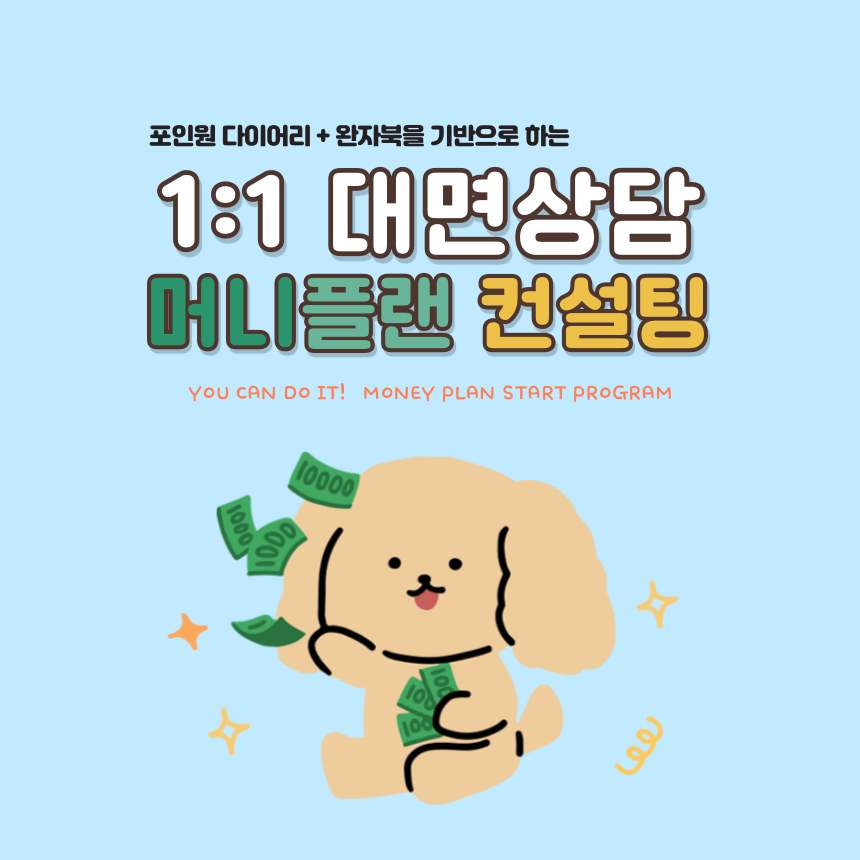 1:1 머니플랜 대면컨설팅 돈문제해결 지출구조개선 : 포인원문구
