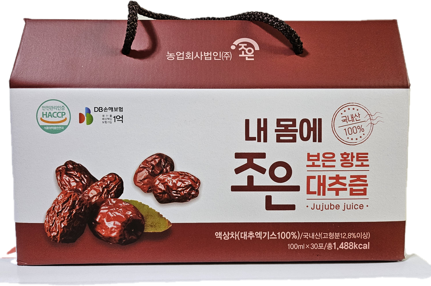 보은 대추즙 100ml 50포 30포 대추차 HACCP : 청년농부 송효필