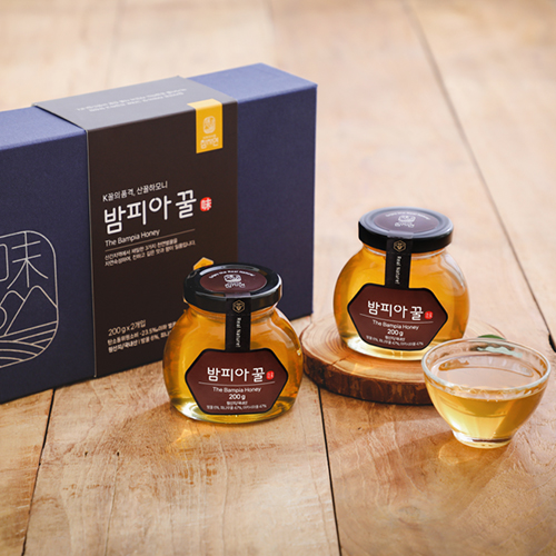 [참자연]밤피아꿀(유리병200g x 2) : 참자연영농조합법인