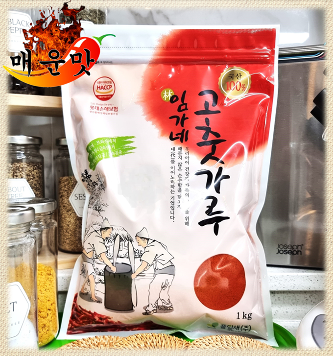 임가네 24년 국산 매운맛 고추가루 1kg (굵은가루 외 1종) 매운 청양 고춧가루 : KS강산푸드