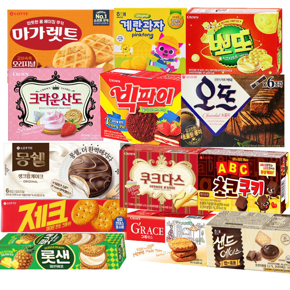 곽과자 선물 세트 13종 종합과자선물세트 설날 몽쉘 오뜨 치즈샌드 뽀또 빅파이 : 스낵365