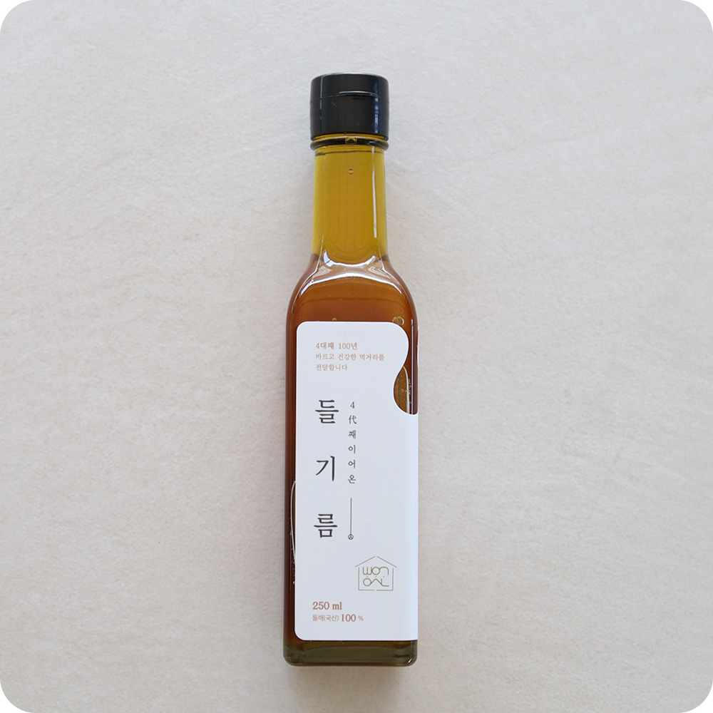 빵앗간며느리 국산 통들깨 고소한 방앗간 들기름 250ml, 1개 : 100년 방앗간