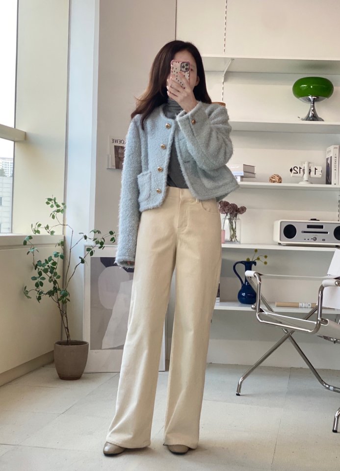 리리끄 와이드 코듀로이 팬츠 / 크림,베이지,네이비 44,55,66 : 어썸블루
