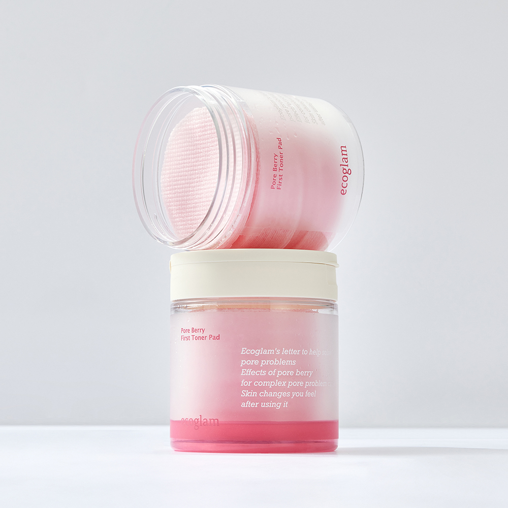 에코글램 포어 베리 퍼스트 모공 토너 패드 200ml 60매, 1개 : 에코글램