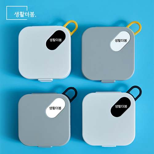 생활더봄 휴대용 알약 악세사리 보관 다용도 수납 미니 케이스 정리함 2개세트 : 지니앤위니