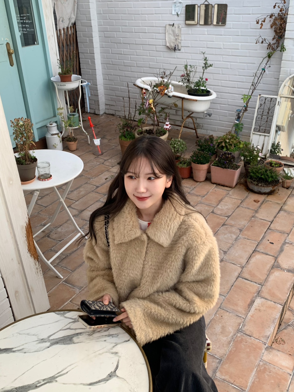 파리 카라 퍼 숏 자켓 : 아워시즌클로젯