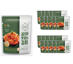 한울 꼬마맛김치80g(20봉) 여행용편의점용 : 상상치