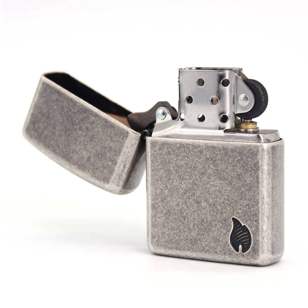 Zippo 지포 라이터 NEW 베이스 Armor 플레임 아이콘/ 엔틱 실버 46399 : 유니코이