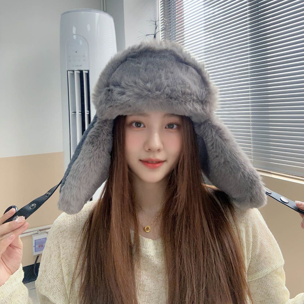 트루퍼햇 방한 귀마개 군밤장수모자 러시아털모자 군밤 방한모 : 리빙켈리